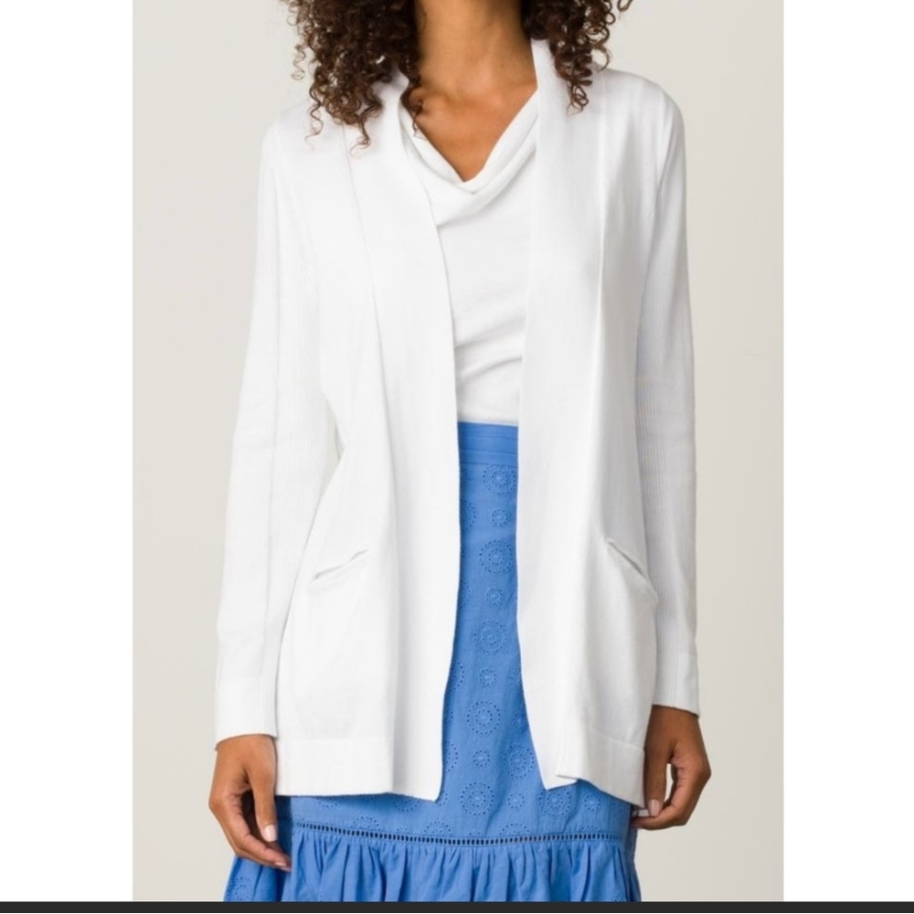 MARGARET O'LEARY Eyelet Skirt Periwinkle Blue - Picture 2 of 8
